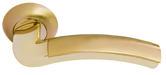 ПАЛАЦЦО, ручка дверная MH-02 SG/GP, цвет - мат.золото/золото фото купить Москва
