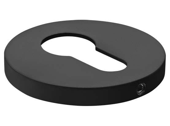 Накладка на ключевой цилиндр, на круглой розетке 6 мм, MH-KH-R6 BL, цвет - чёрный фото купить Москва