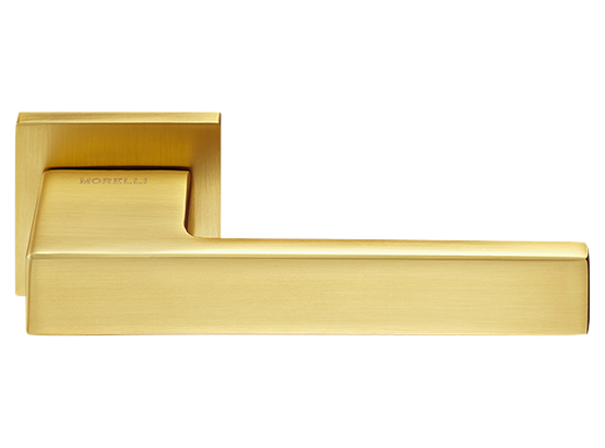 LOT ручка дверная на квадратной розетке 6 мм MH-56-S6 MSG, цвет - мат.сатинированное золото фото купить Москва
