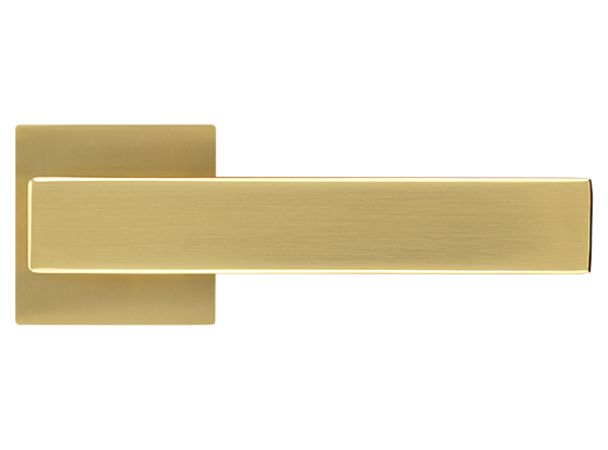 LOT ручка дверная на квадратной розетке 6 мм MH-56-S6 MSG, цвет - мат.сатинированное золото фото купить в Москве