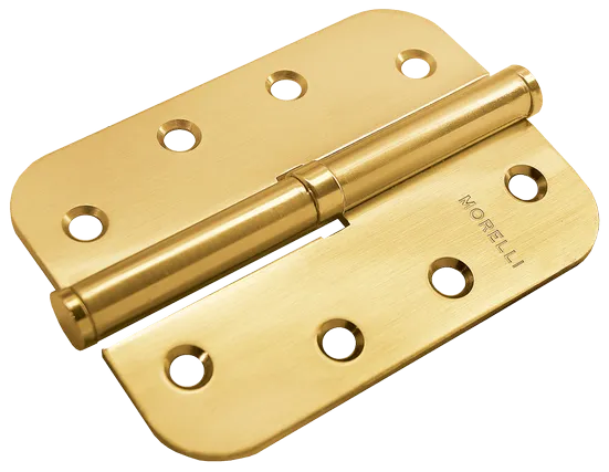 Петля карточная разъемная MSND-C 100X70X2.5 SG R с подшипником стальная левая, врезная, цвет матовое золото фото купить Москва