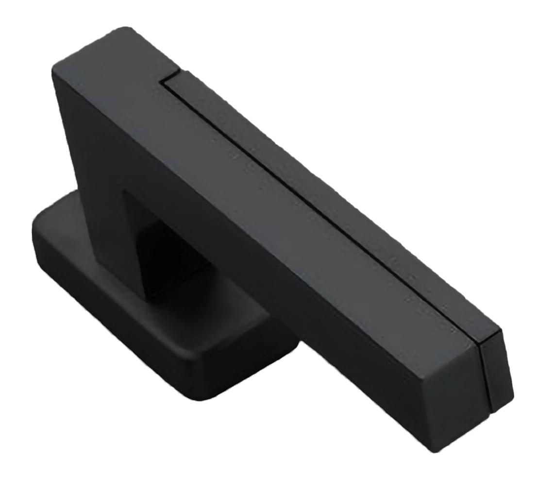 Ручка оконная ISLAND W1 NERO на прямоугольной розетке, цвет черный, латунь фото купить Москва