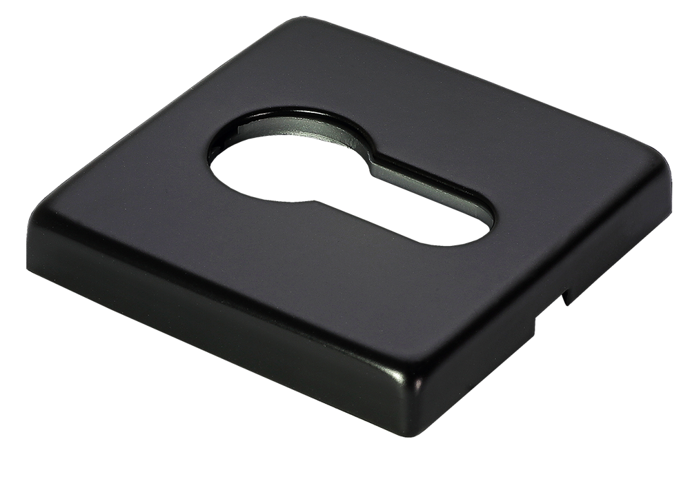 Накладка под евроцилиндр LUX-KH-S5 NERO-ST, цвет - черный soft-touch фото купить Москва