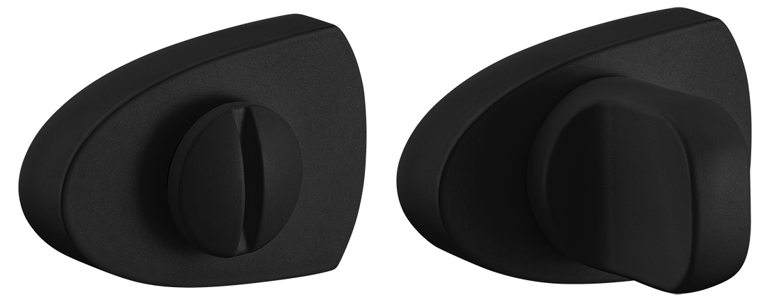 Завертка сантехническая LUX-WC-UN NERO-ST цвет - черный soft-touch фото купить Москва