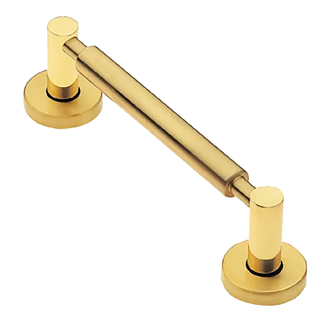 Ручка-скоба дверная CLOUD PH OTL на круглой розетке, цвет золото, латунь фото купить Москва