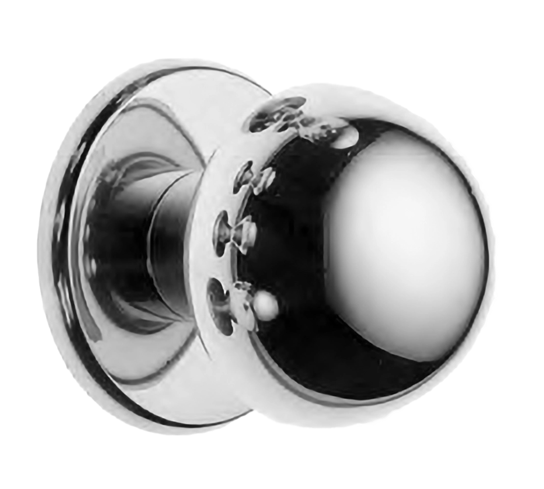 Ручка-кноб на стяжке ART.401 D60 CRO на круглой розетке, цвет хром, латунь фото купить Москва