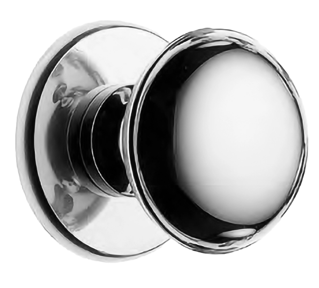 Ручка-кноб на стяжке ART.LU 30 CRO на круглой розетке, цвет хром, латунь фото купить Москва