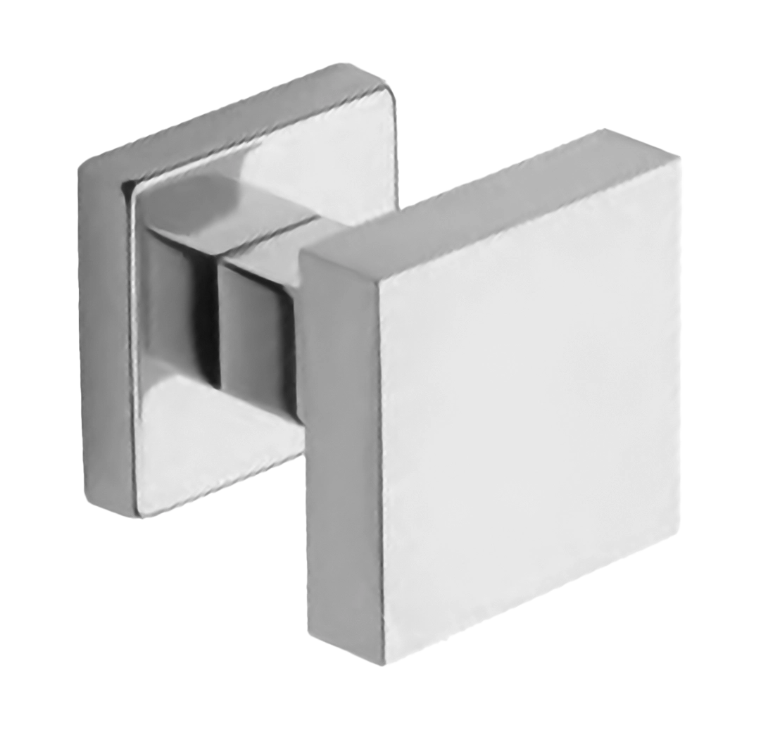 Поворотная ручка-кноб ART.QU30 CRO на квадратной розетке, цвет хром, латунь фото купить Москва