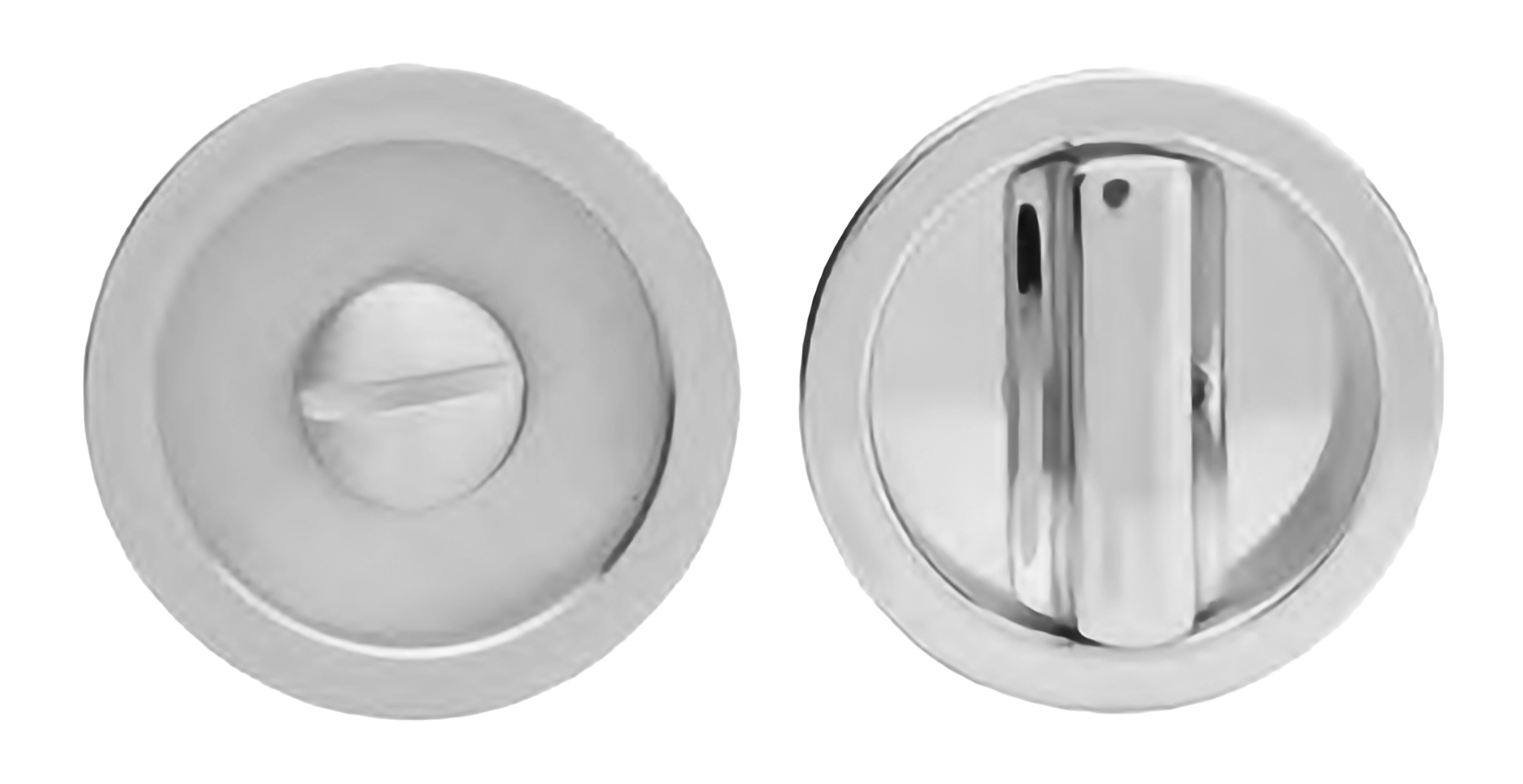 Комплект ручек для раздвижных дверей ART.55 CRO с заверткой WC, цвет хром, латунь фото купить Москва