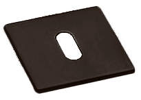 Накладка на ключевой цилиндр LUX-FK-S1 ANT на квадратной розетке под ключ буратино, цвет - антрацит фото купить Москва