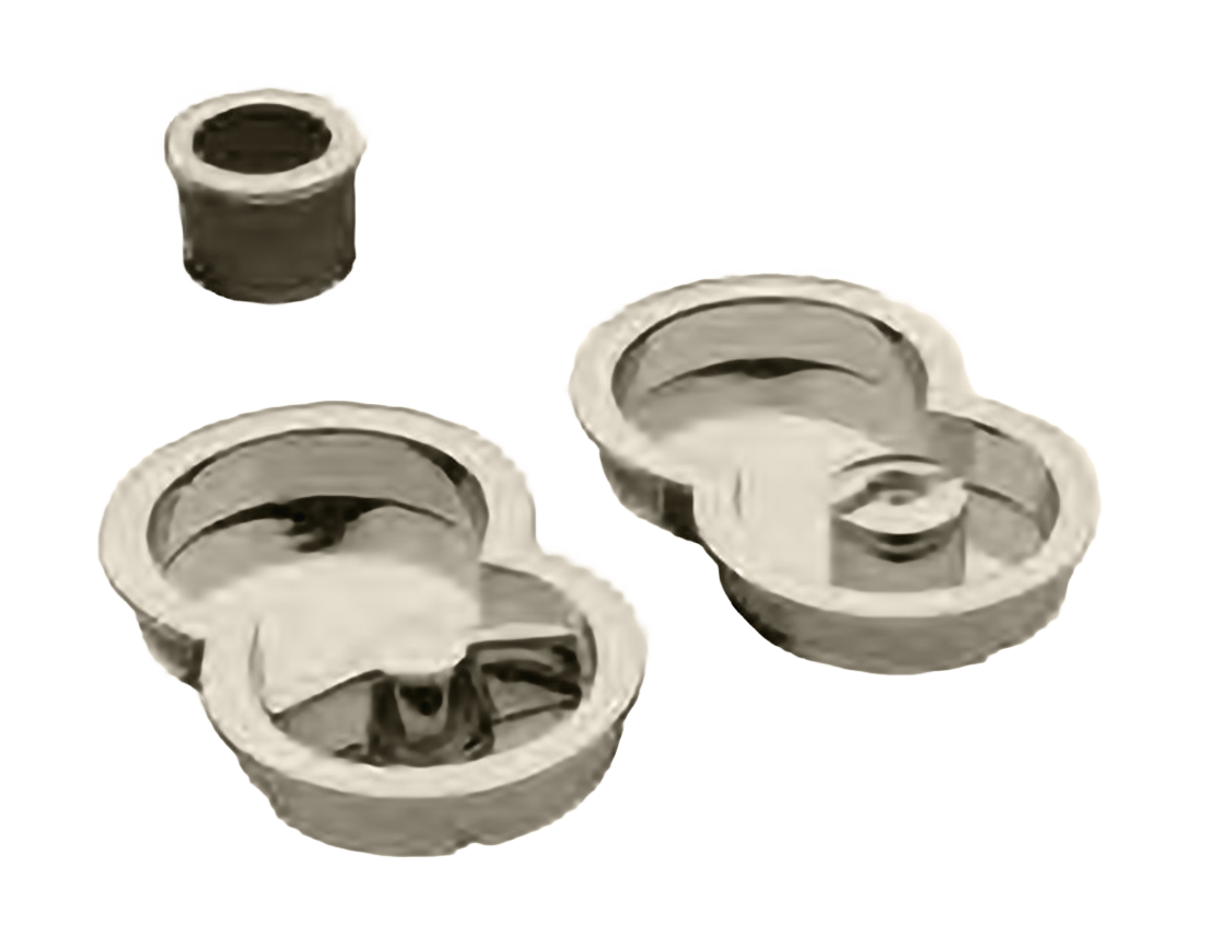 Комплект ручек INFINITY ART.85/A NIS с заверткой для раздвежных дверей с торцевой ручкой, цвет матовый никель фото купить Москва