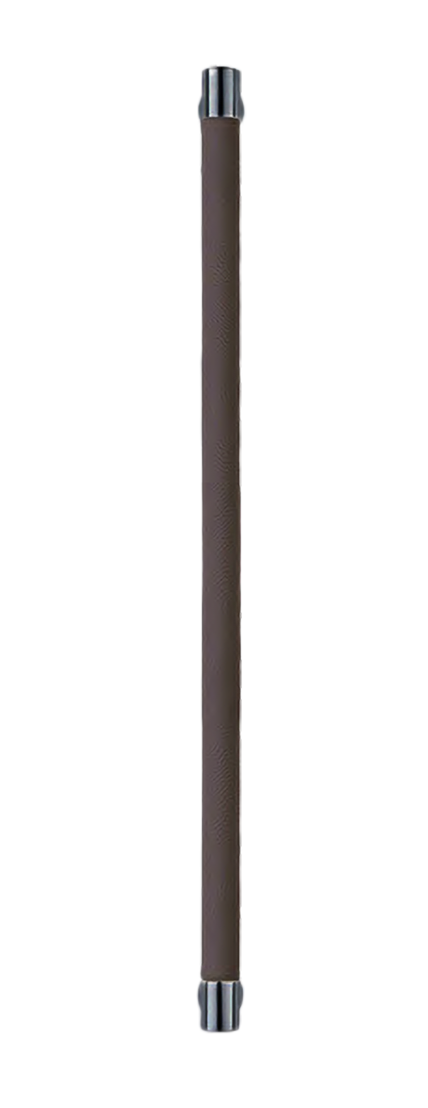 Ручка-скоба HIDE LEATHER PH/B NERO/GRAFITE без розетки, цвет черный/графит без розетки, латунь фото купить Москва