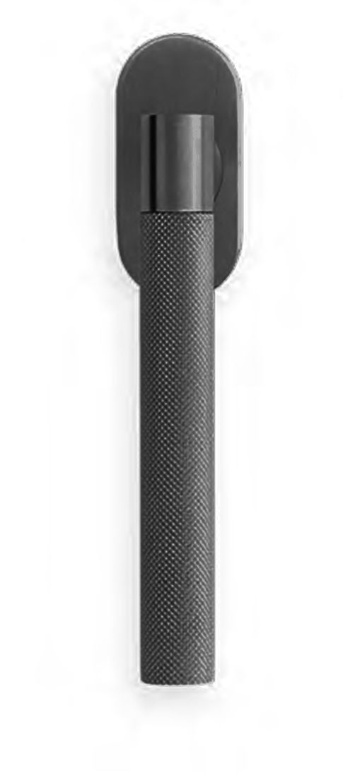 Ручка оконная HIDE TIME W1 NERO на прямоугольной розетке, цвет черный, латунь фото купить Москва