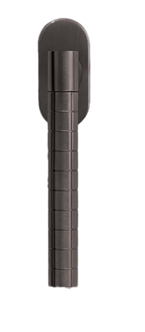 Ручка оконная HIDE VOLUME W1 ANT на прямоугольной розетке, цвет антрацит, латунь фото купить Москва