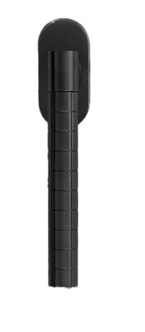 Ручка оконная HIDE VOLUME W1 NERO на прямоугольной розетке, цвет черный, латунь фото купить Москва