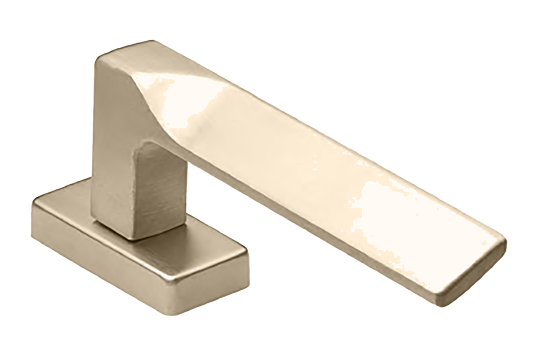 Ручка оконная FIORD W1 NIS на прямоугольной розетке, цвет матовый никель, ЦАМ фото купить Москва