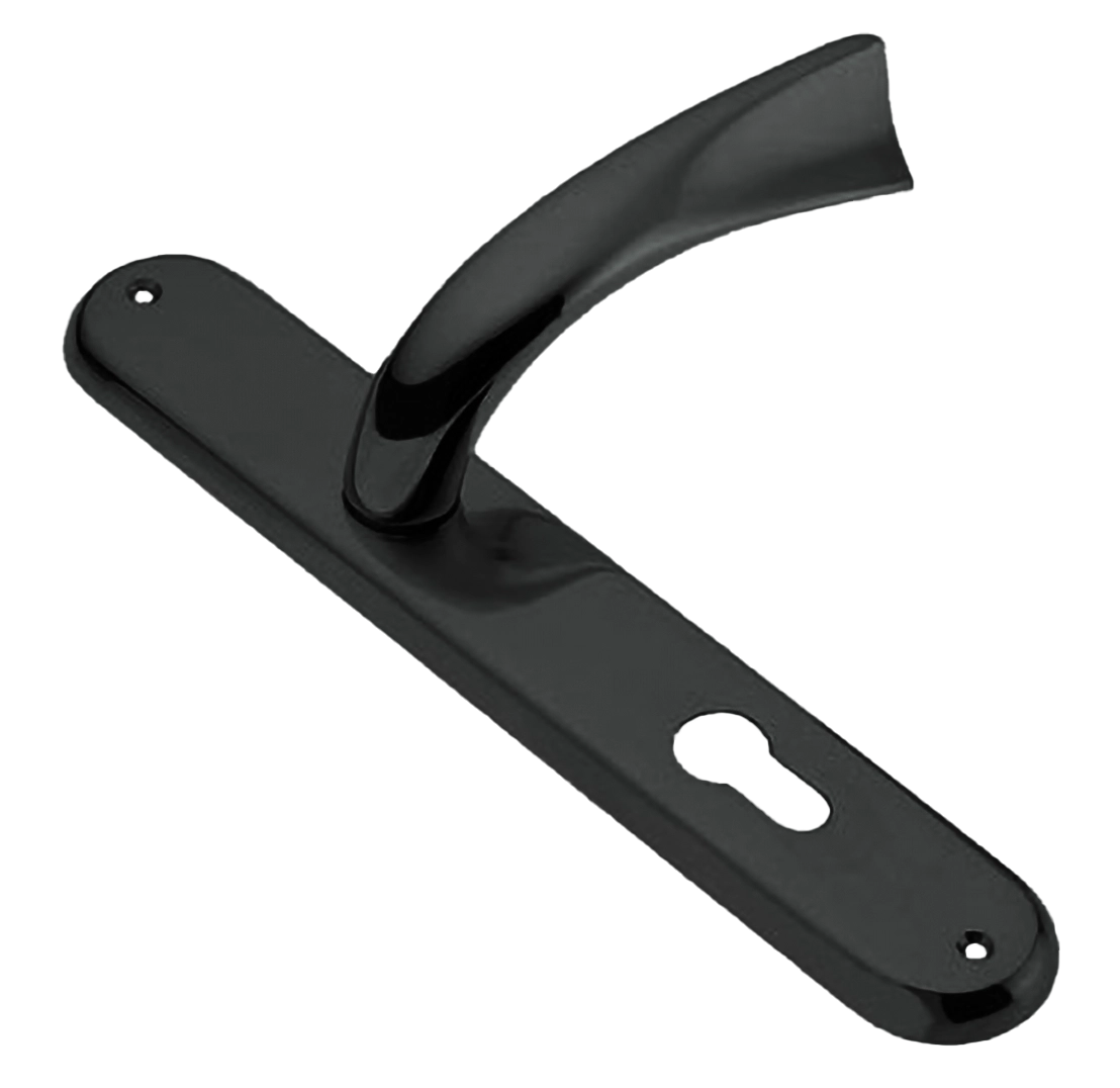 Ручка дверная на планке TENDER PL NIN, цвет черный никель, латунь фото купить в Москве