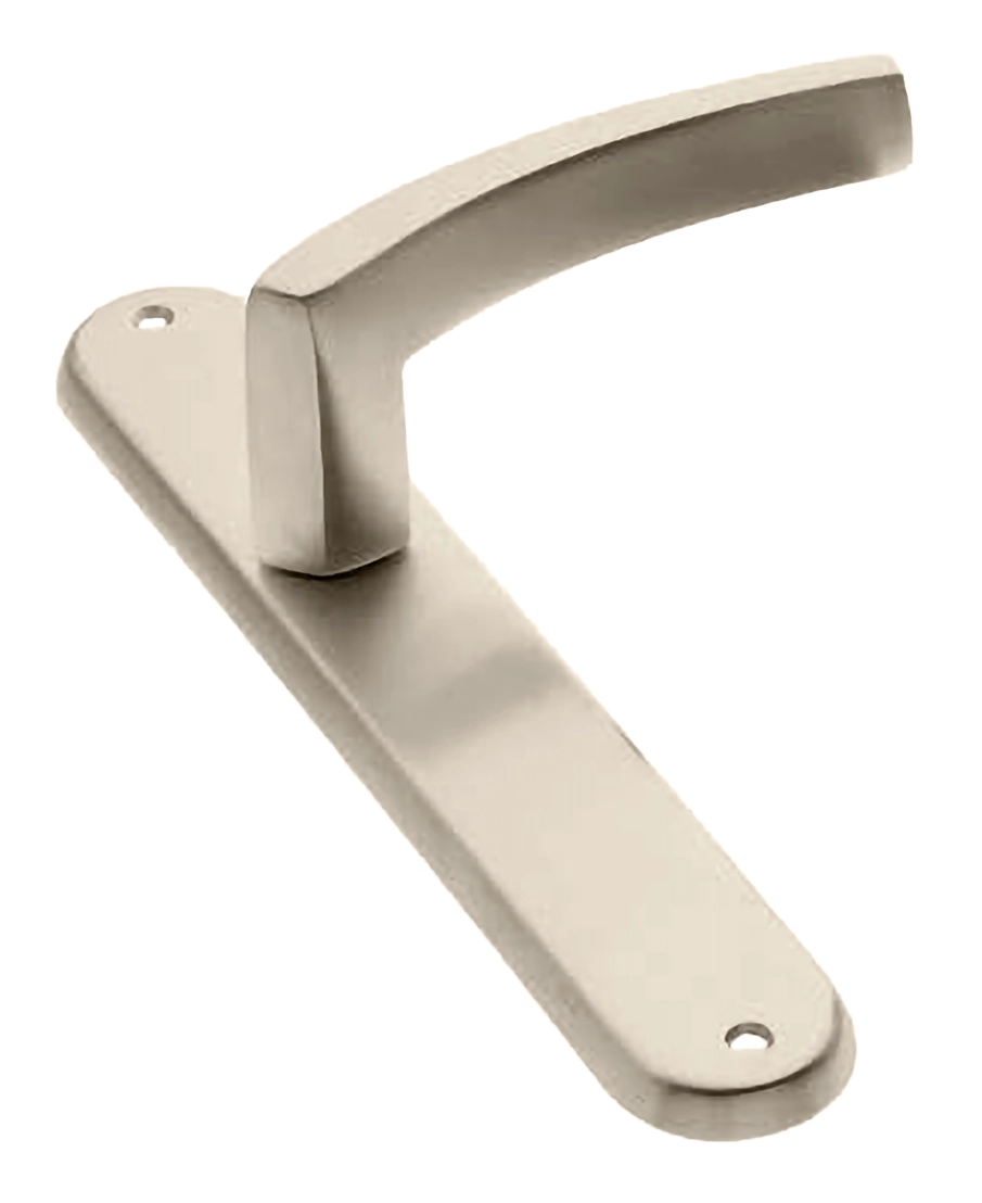 Ручка дверная на планке WIND PL NIS, цвет матовый никель, латунь фото купить в Москве