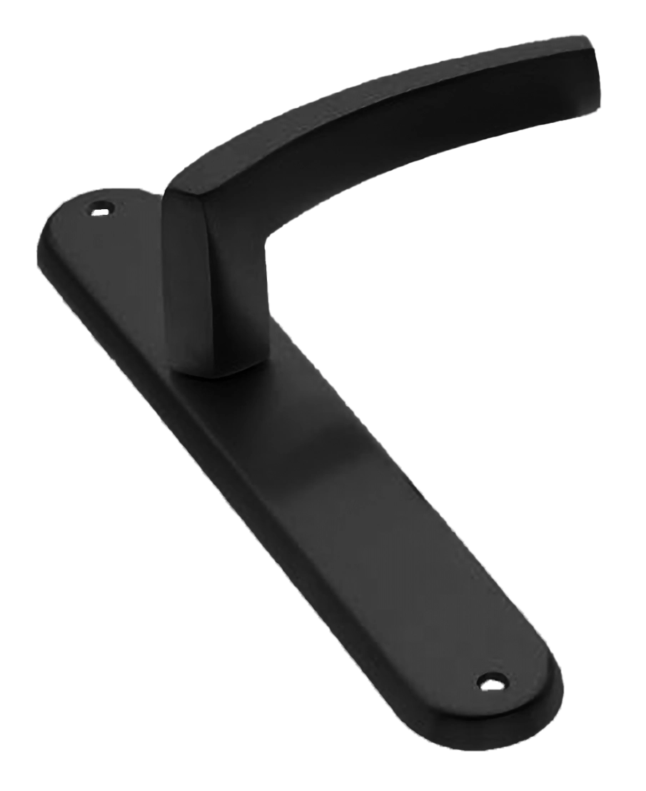 Ручка дверная на планке WIND PL NERO, цвет черный, латунь фото купить в Москве