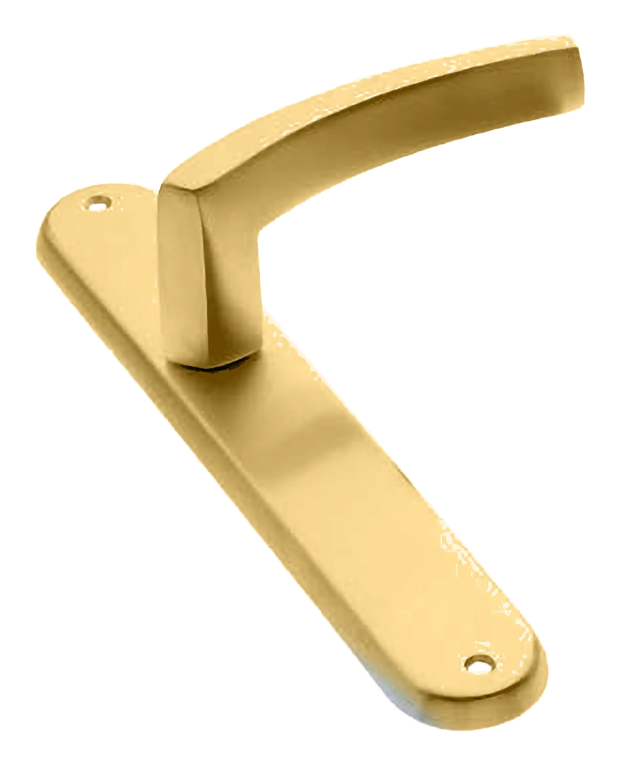 Ручка дверная на планке WIND PL OSA, цвет матовое золото, латунь фото купить в Москве