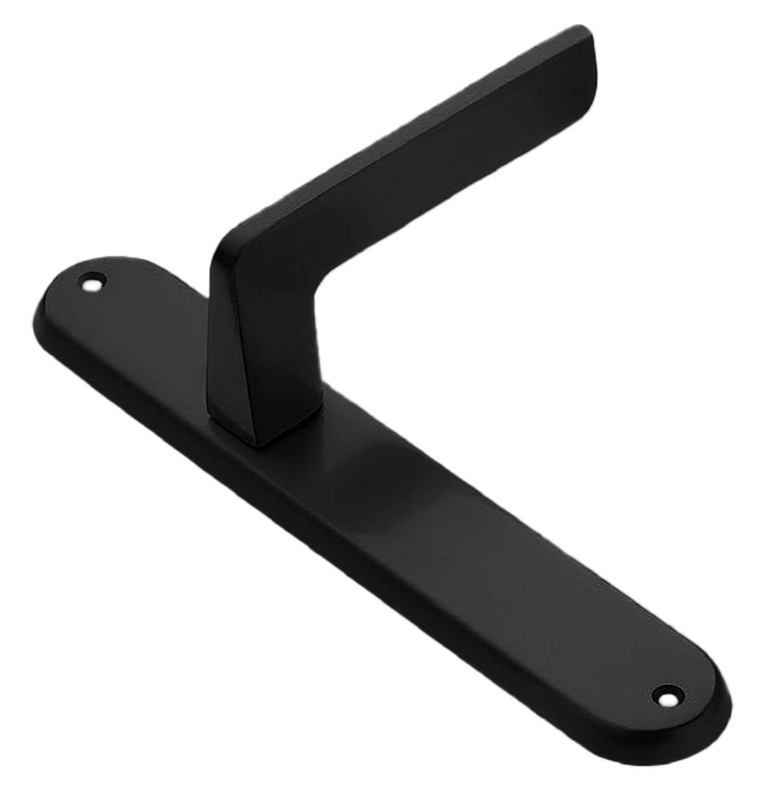 Ручка дверная на планке ROCK PL NERO, цвет черный, латунь фото купить в Москве