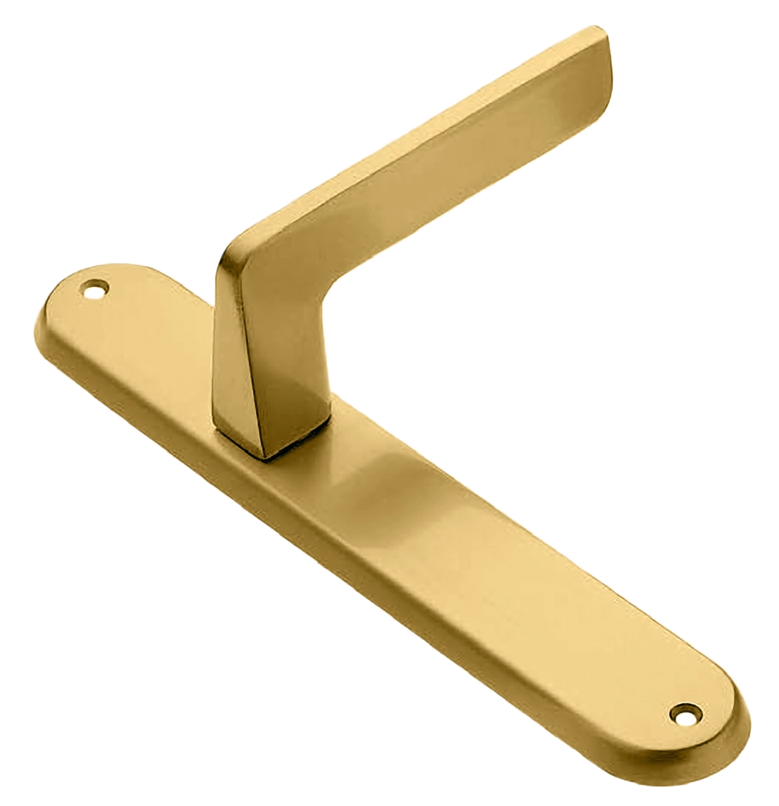 Ручка дверная на планке ROCK PL OSA, цвет матовое золото, латунь фото купить в Москве