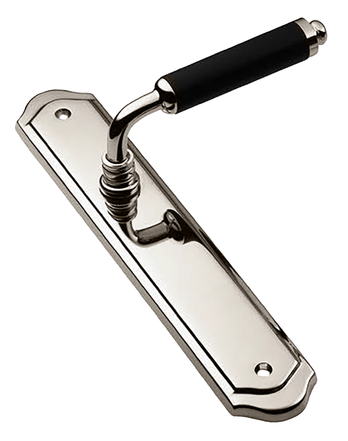 Ручка дверная на планке RIVA PL NIK, цвет никель, латунь фото купить в Москве