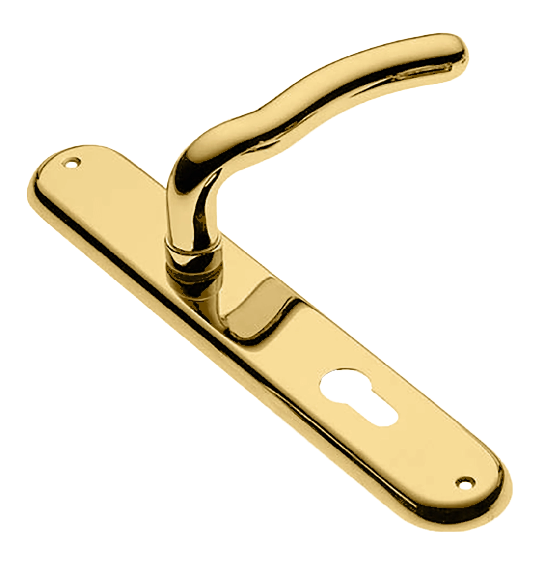 Ручка дверная на планке SNAKE PL OTL, цвет золото, латунь фото купить в Москве