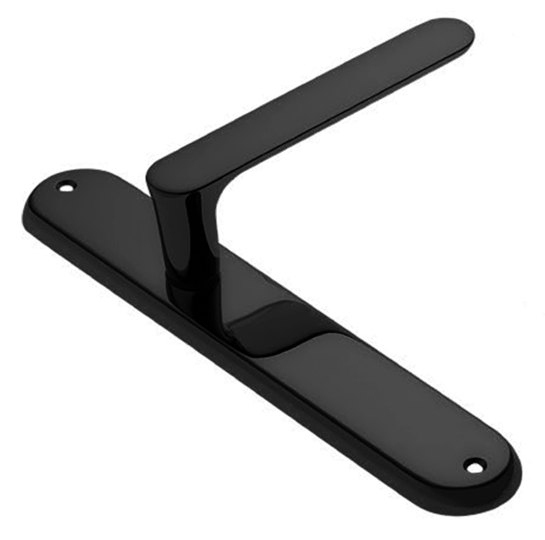 Ручка дверная на планке LE BOAT PL NERO, цвет черный, латунь фото купить в Москве