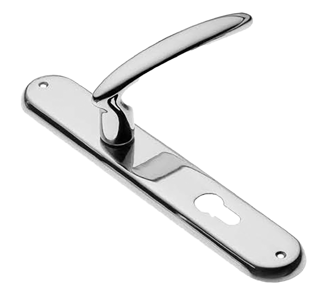 Ручка дверная на планке FLAMINGO PL CRO, цвет хром, латунь фото купить в Москве