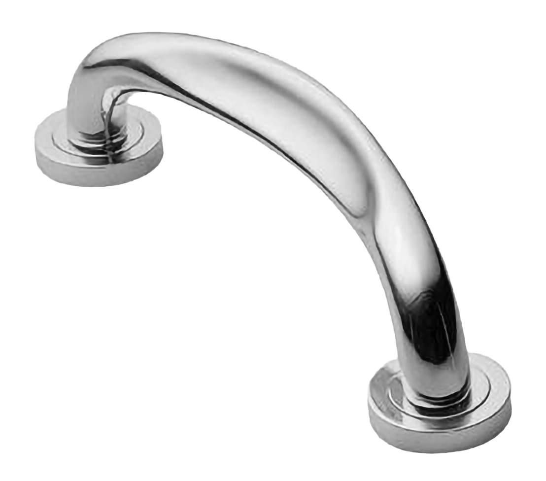 Ручка-скоба дверная RAFT PH CRO на круглой розетке, цвет хром, латунь фото купить в Москве