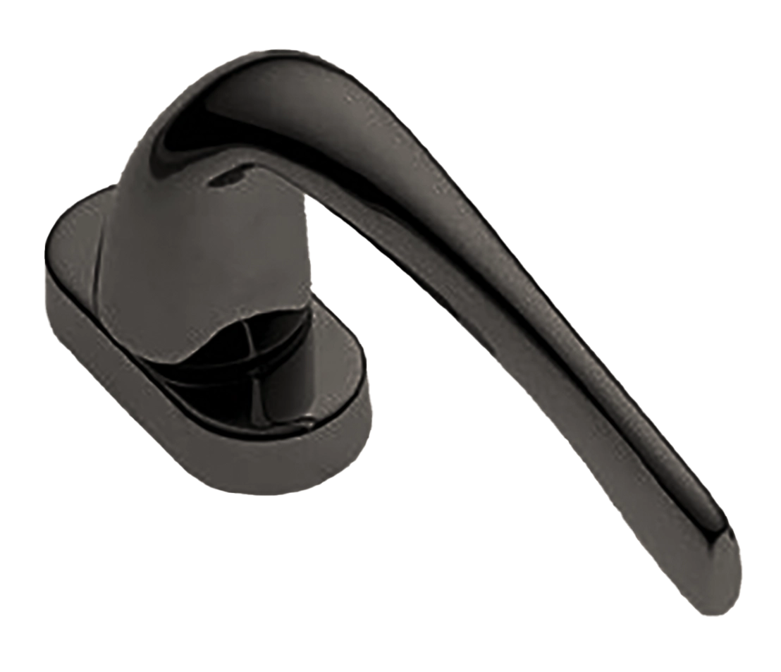 Ручка оконная LE MANS W1 NIN на прямоугольной розетке с 4-х позицион. механизмом, цвет черный никель, латунь фото купить в Москве