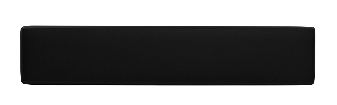 Ручка дверная SHUTTLE NERO-ST цвет черный soft-touch, ЦАМ фото купить в Москве