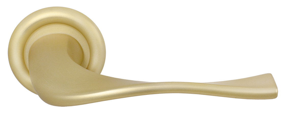 Ручка дверная SKYSCRAPER R7 AH на круглой розетке, цвет Осенний мёд/Autumn Honey фото купить Москва