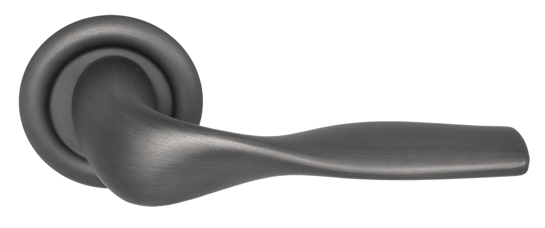 Ручка дверная LVB R7 SST на круглой розетке, цвет Летняя гроза/Summer Storm фото купить Москва