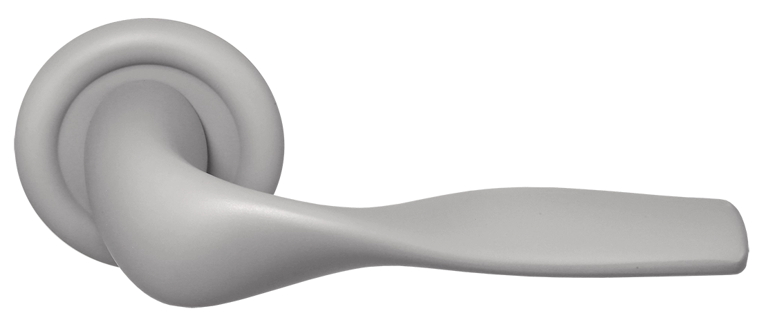 Ручка дверная LVB R7 SMI на круглой розетке, цвет Весенняя дымка/Spring Mist фото купить Москва