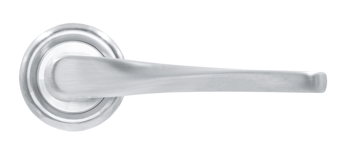 Ручка дверная THE OLYMPICS R7 WF на круглой розетке, цвет Зимняя стужа/Winter Frost фото купить в Москве