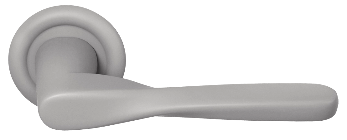 Ручка дверная THE OLYMPICS R7 SMI на круглой розетке, цвет Весенняя дымка/Spring Mist фото купить Москва