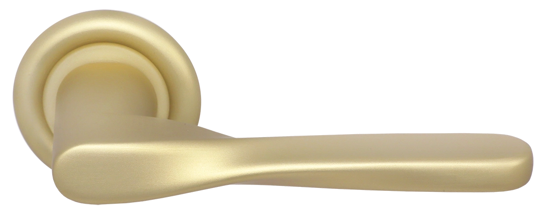 Ручка дверная THE OLYMPICS R7 AH на круглой розетке, цвет Осенний мёд/Autumn Honey фото купить Москва