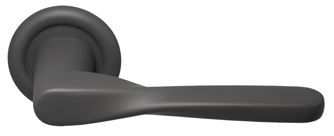 Ручка дверная THE OLYMPICS R7 SSW на круглой розетке, цвет Стокгольмский снегопад/Stockholm Snowfall фото купить Москва