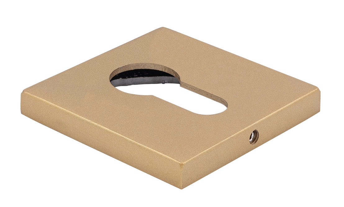 Накладка на замок MH-KH-S6 FTG под евроцилиндр, цвет матовое итальянское золото фото купить Москва