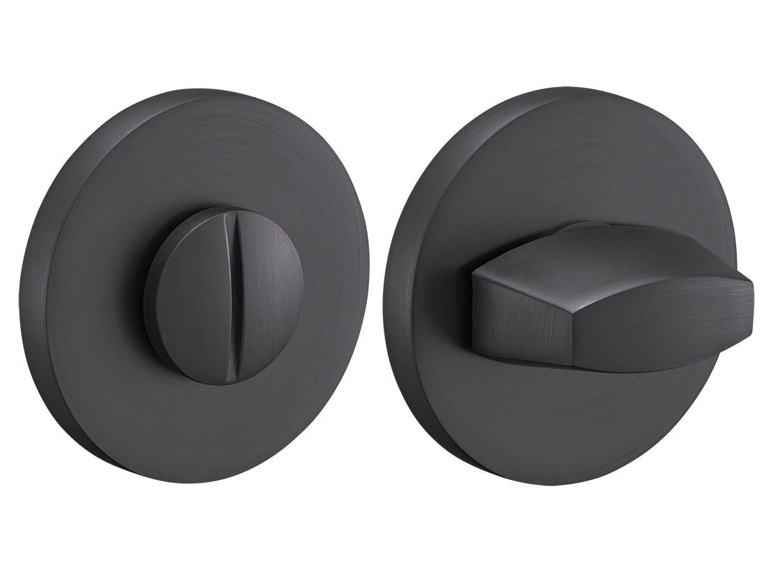 Завертка сантехническая MH-WC-R6 GR на круглой розетке, цвет графит, ЦАМ фото купить Москва