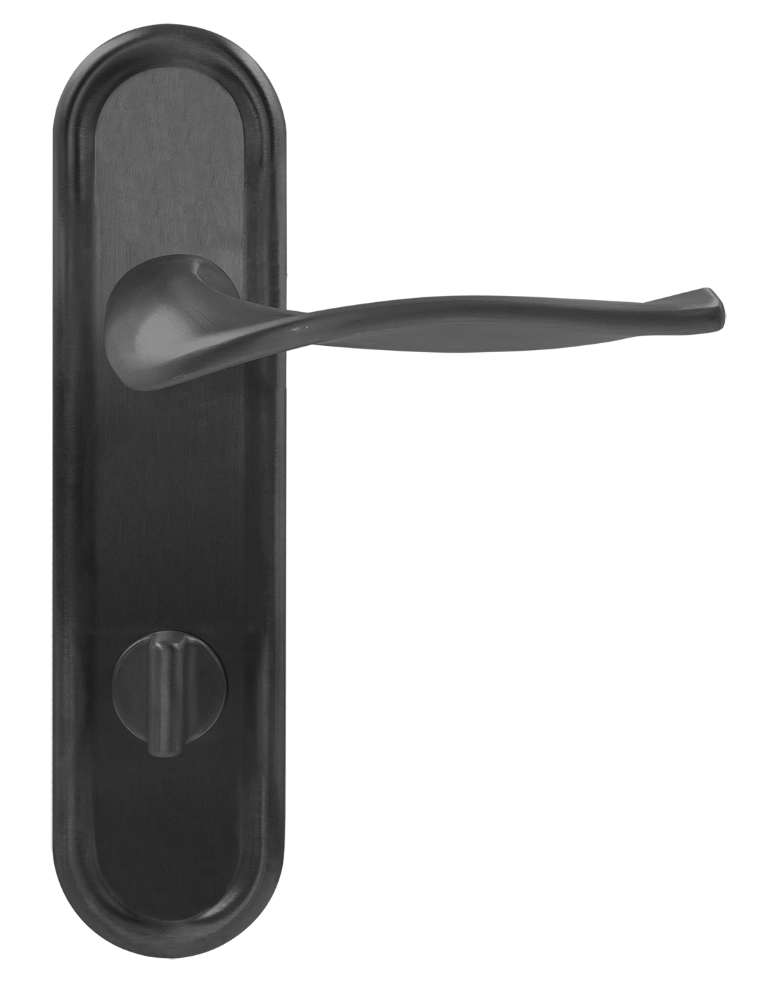 Ручка дверная SKYSCRAPER PLR WC SST на планке под сантехническую завертку, цвет Летняя гроза/Summer Storm фото купить в Москве