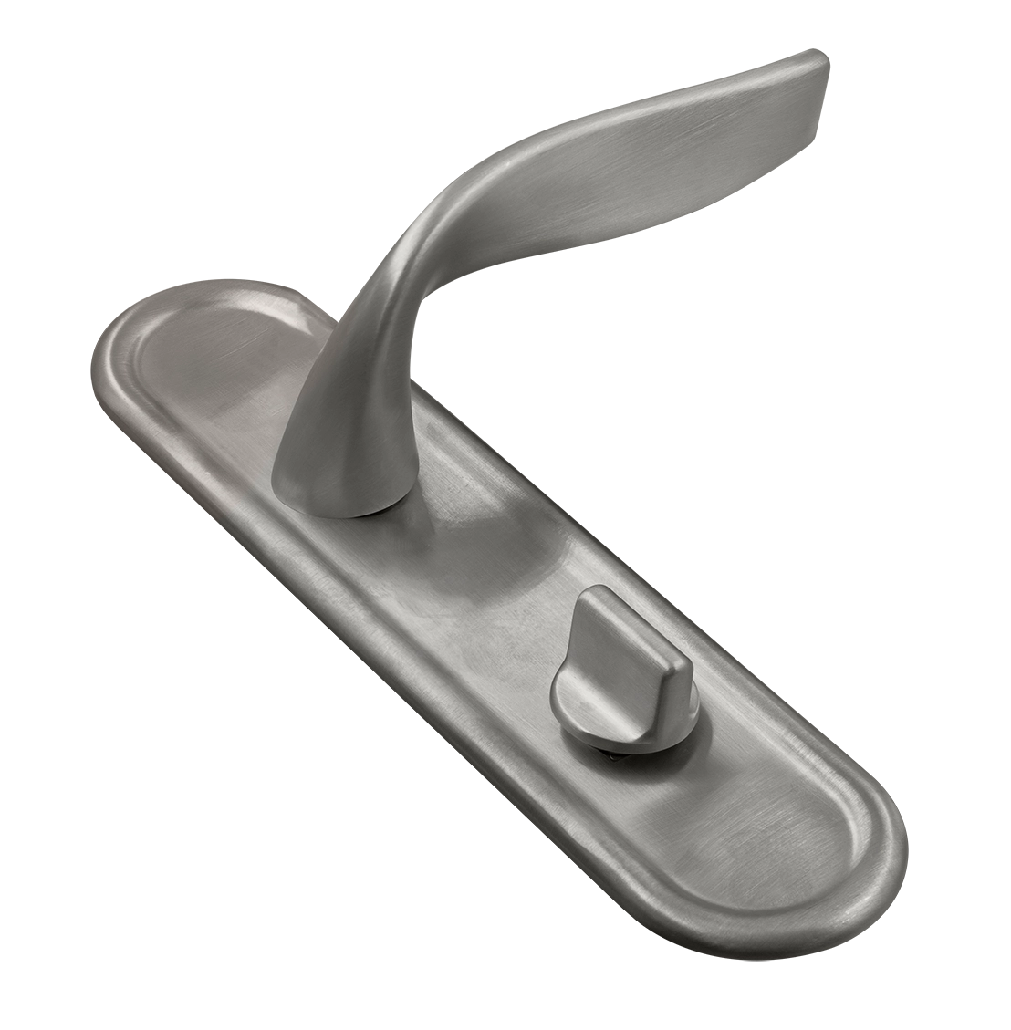 Ручка дверная SKYSCRAPER PLR WC WF на планке под сантехническую завертку, цвет Зимняя стужа/Winter Frost фото купить Москва