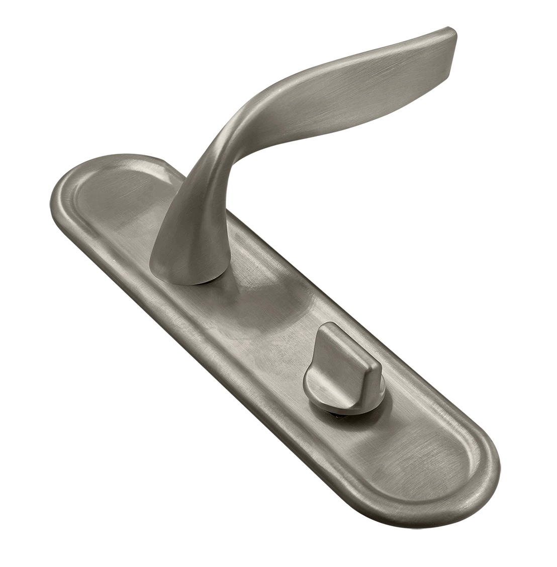 Ручка дверная SKYSCRAPER PLR WC SMI на планке под сантехническую завертку, цвет Весенняя дымка/Spring Mist фото купить Москва