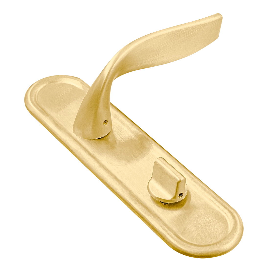 Ручка дверная SKYSCRAPER PLR WC AH на планке под сантехническую завертку, цвет Осенний мёд/Autumn Honey фото купить Москва