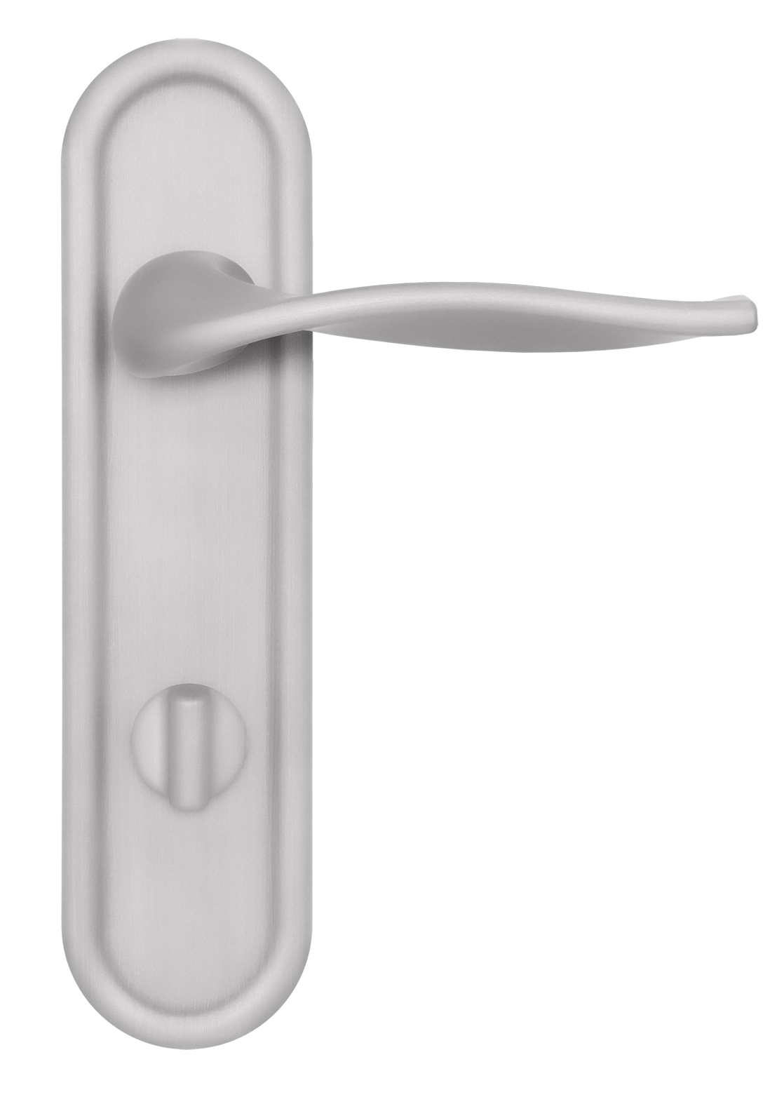 Ручка дверная SKYSCRAPER PLR WC SSW на планке под сантехническую завертку, цвет Стокгольмский снегопад/Stockholm Snowfall фото купить в Москве