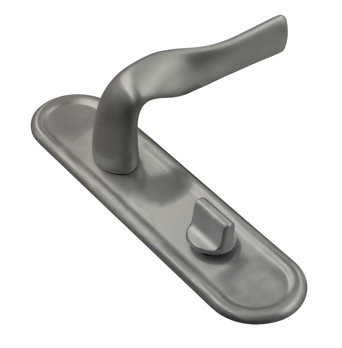 Ручка дверная LVB PLR WC WF на планке под сантехническую завертку, цвет Зимняя стужа/Winter Frost фото купить Москва