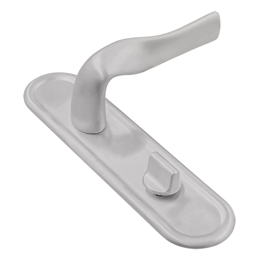 Ручка дверная LVB PLR WC SSW на планке под сантехническую завертку, цвет Стокгольмский снегопад/Stockholm Snowfall фото купить Москва