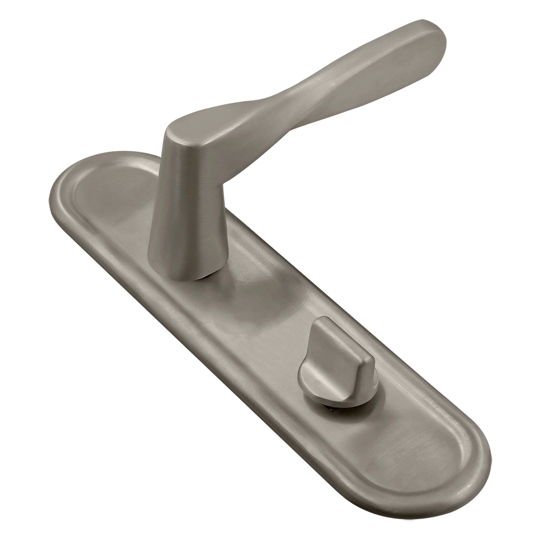 Ручка дверная THE OLYMPICS PLR WC SMI на планке под сантехническую завертку, цвет Весенняя дымка/Spring Mist фото купить Москва